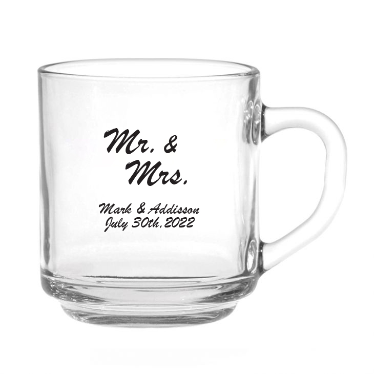 10 oz. Capri Glass Coffee Mug closeup image